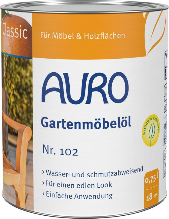 AURO Gartenmöbelöl 102 (Bangkirai, 0.75 l)