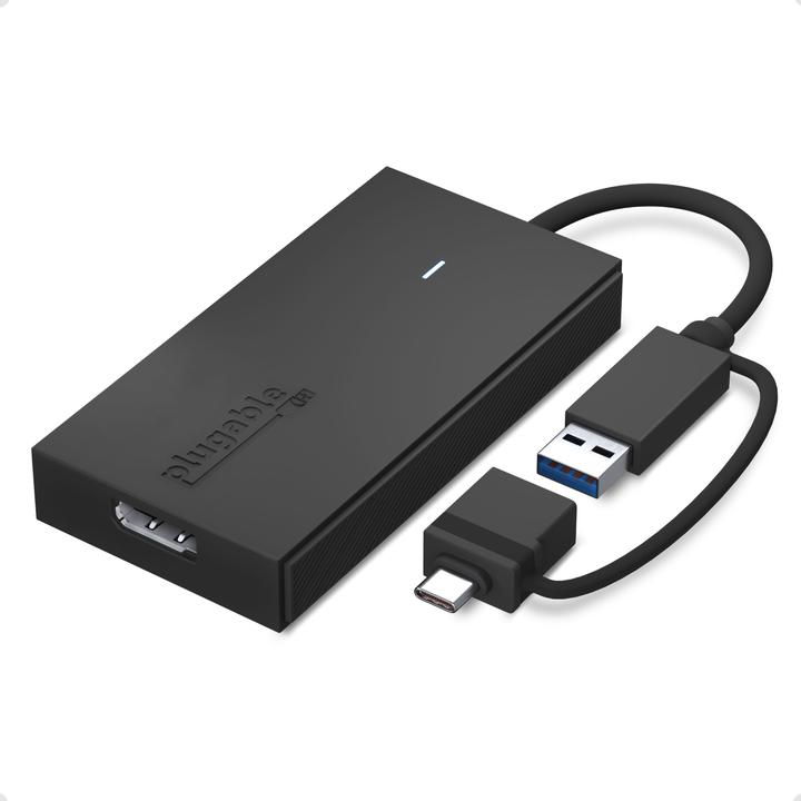 Produktbild Plugable USB3 USBC DP Graphics Adapter (USB Typ-C, USB-A, 1.50 cm)