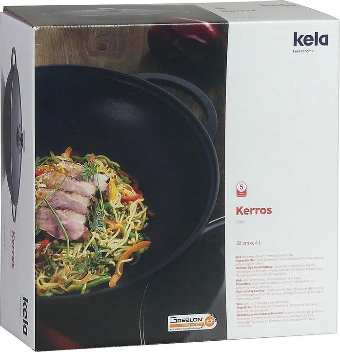 Image du produit Kela Kerros (32 cm, Wok, Fonte d'aluminium)
