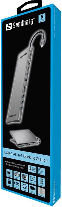 Immagine prodotto Sandberg tutto-in-1 (USB-C, 8 Porti)