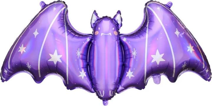 Produktbild Partydeco Fledermaus Folienballon Halloween violett (1 x)