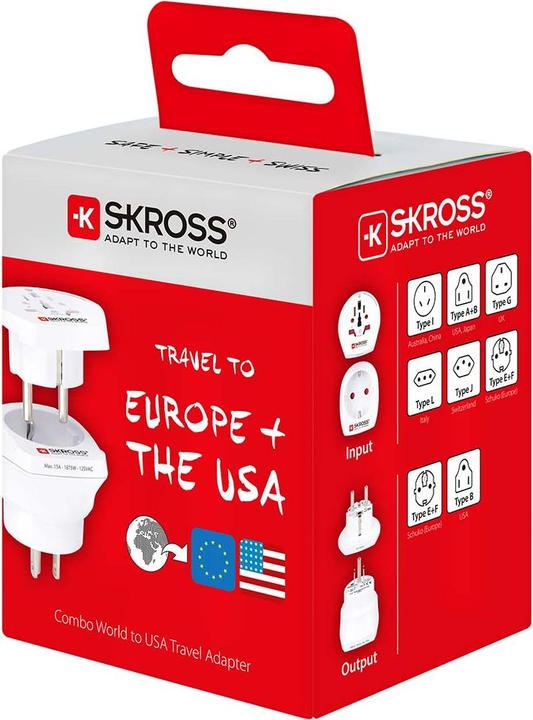 Actual product image Skross Travel adapter CA W to EU