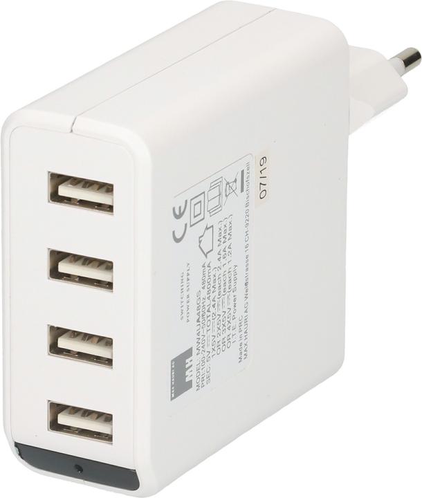 Max Hauri USB Charger 4x USB A (24 W)