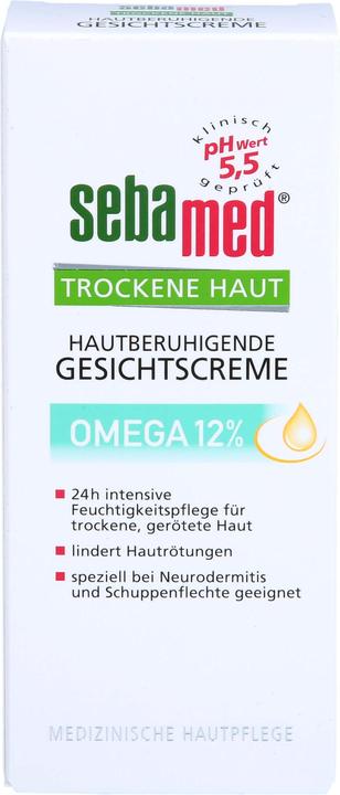 Actual product image Sebamed Dry Skin Omega 12% Face Cream, 50 ml CRE (50 ml, 24h cream)