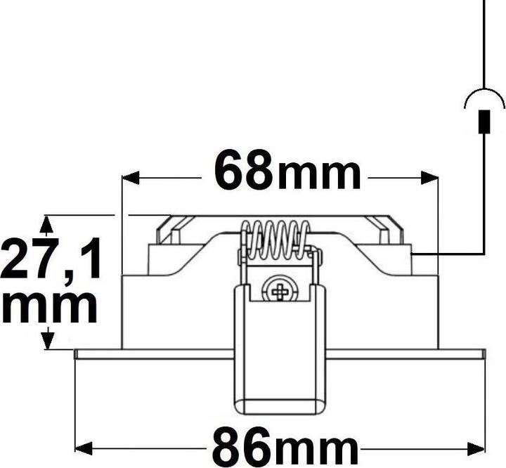 Produktbild Isoled LED Einbauspot Slim68 (840 lm)