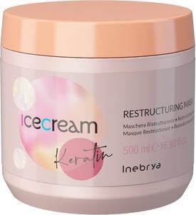 Actual product image Inebrya Ice Cream Keratin keratynowa restrukturyzująca maska do włosów 500ml (500 ml)