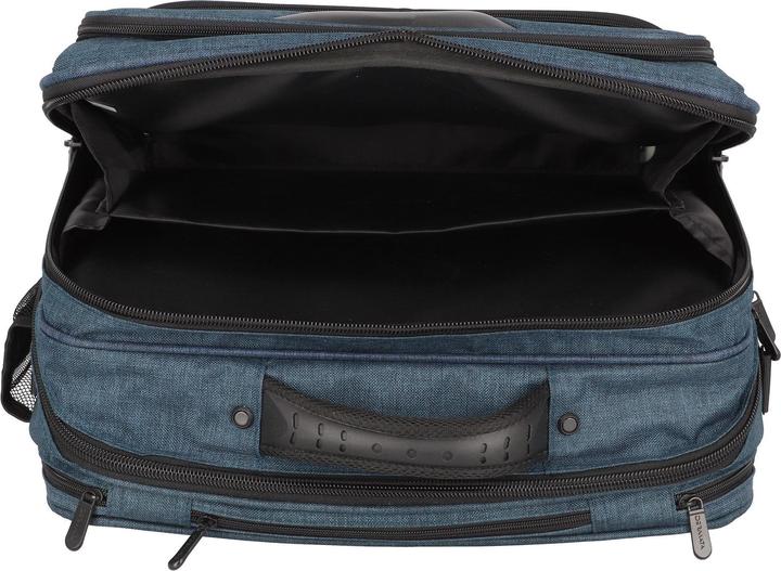 Immagine prodotto Dermata Trolley per laptop Business Canvas 3497CV Blauw (32 l, Bagaglio a mano (fino a 50 litri))