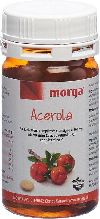 Morga Acerola Tablette 80 mg Vitamin C (1 Stück, Tabletten, 85 g)