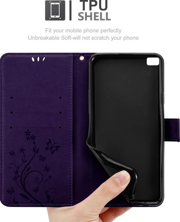Immagine prodotto Cadorabo Copertina del libro di fiori (Huawei P8)