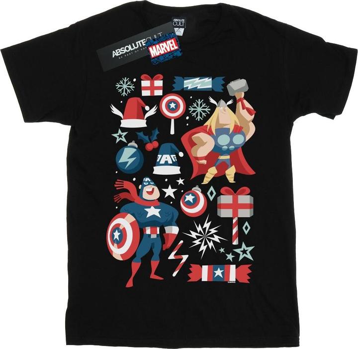 Thor And Captain America Christmas Day TShirt