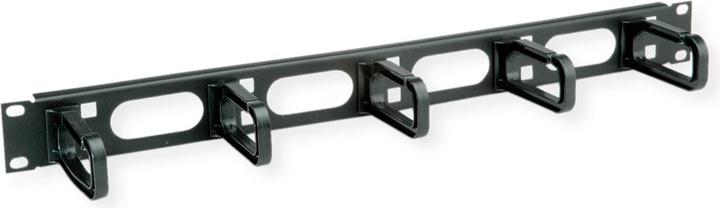 Produktbild Conteg DP-VP-P5-H 19"-Kabelführung 1 HE 5 Kabelösen 40/80