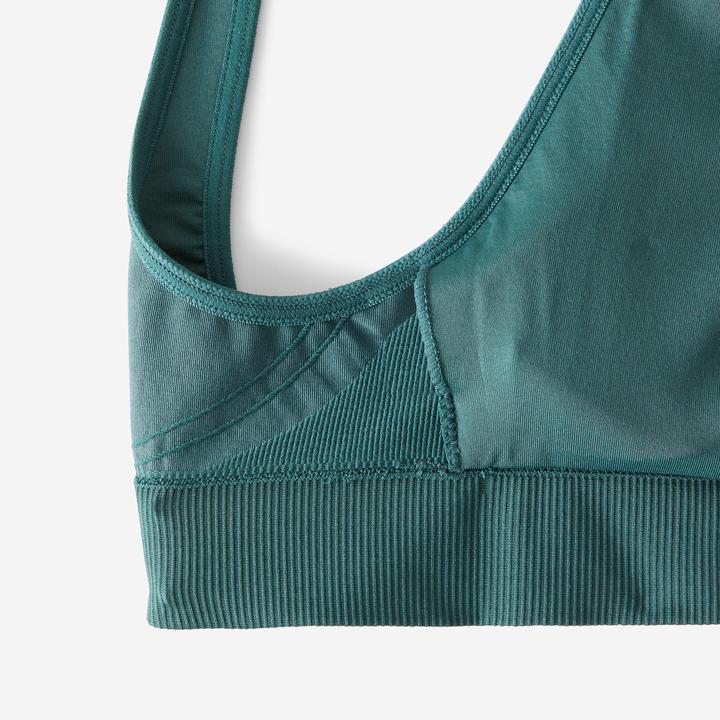 Image du produit Decathlon Brassière bretelles croisées maintien léger Femme, Turquoise (XL)