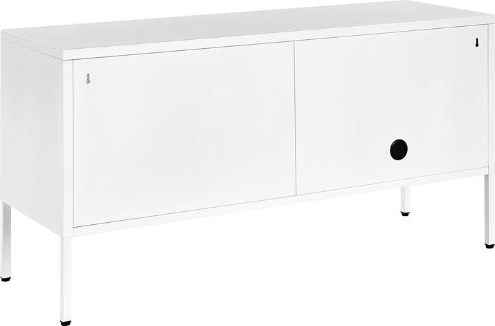 Immagine prodotto Beliani Credenza in metallo bianco 2 ante MORLEY (118 x 60 x 40 cm)