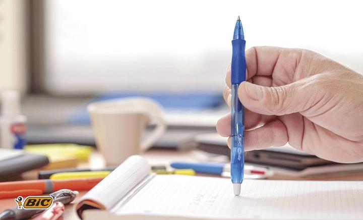 Image du produit Bic 12 Stylo gel Gel-ocity bleu/transparent 0,3 mm, Couleur de l'encre : bleu (Bleu, 12 x)