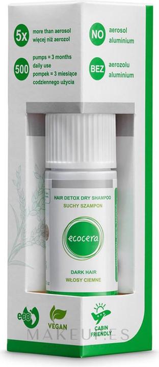 Immagine prodotto Ecocera Shampoo secco disintossicante per capelli - Shampoo secco (Shampoo secco)