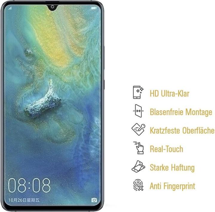 Actual product image Protectorking 2x Panzerfolie Anti-Shock HD Klar (2 Piece, Mate 20)