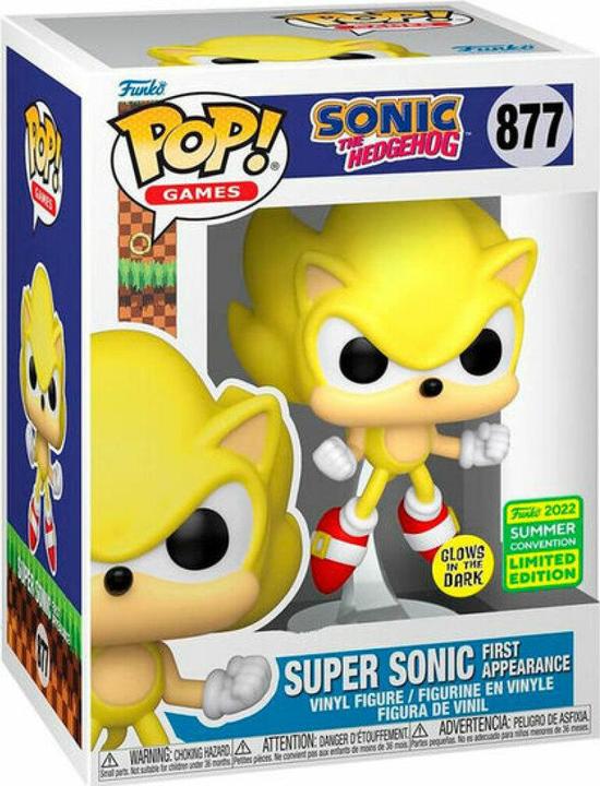 Actual product image Funko POP Sonic The Hedgehog Super Sonic Exclusive
