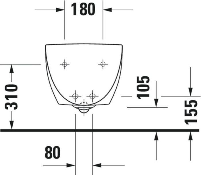 Produktbild Duravit Wand-Bidet ARCHITEC m ÜL HLB 365x580mm 1 Hahnloch weiss
