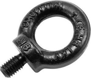 Actual product image Safetex Eyebolt M8/13mm, black galvanized DIN 580