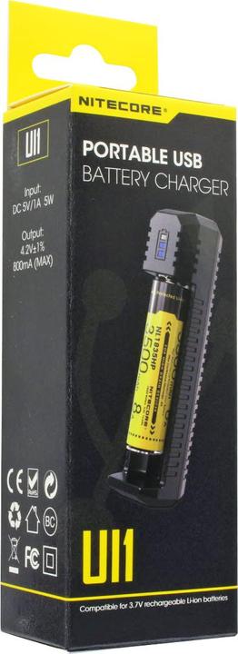 Actual product image Nitecore USB Lader UI1 (1 pcs., 14500, 16340, 18650, Chargers without battery)