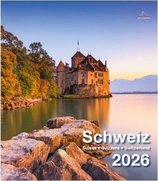 Produktbild Schweiz 21x24 2026 (21 x 24 cm, Harter Einband, Französisch, Deutsch, Italienisch)