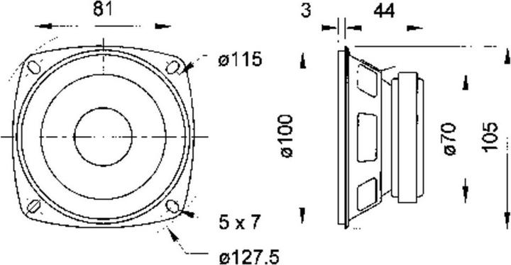 Actual product image Visaton Full range loudspeaker FR 10, 4 Ohm