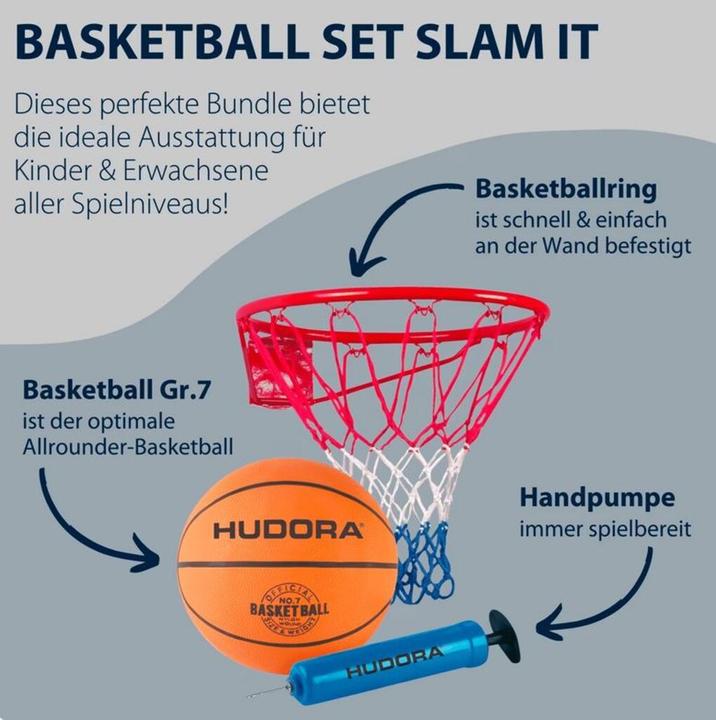 Productafbeelding Hudora Basketbal Set Slam it