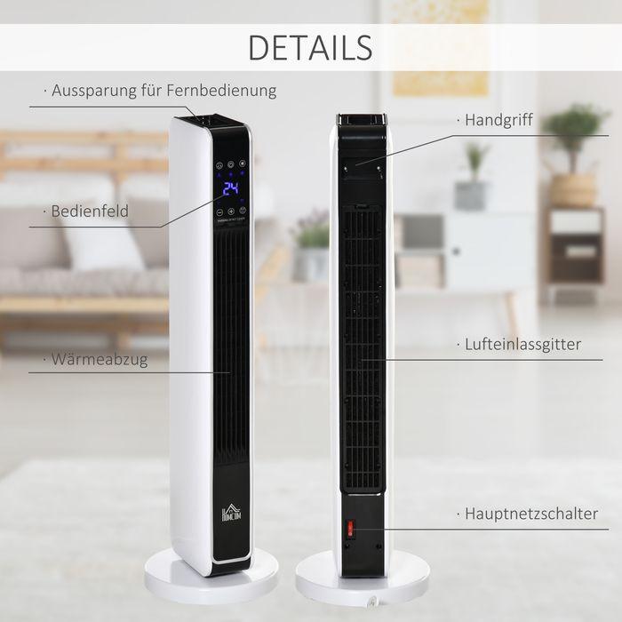Produktbild Swisshandel24 2200W Heizlüfter Heizgerät Elektroheizer mit Fernbedienung 8-Stunden-Timer Oszillation Heizung Heize (2200 W)