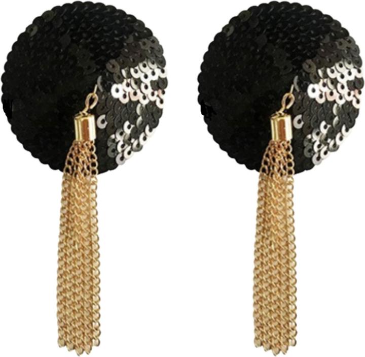 Kinky Diva Sequin Nipple Covers w Chain