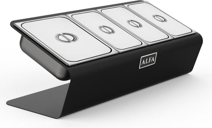 Image du produit Alfa Forni Station de topping 4 bacs (3 GN 1/9 - 1 GN 1/6)