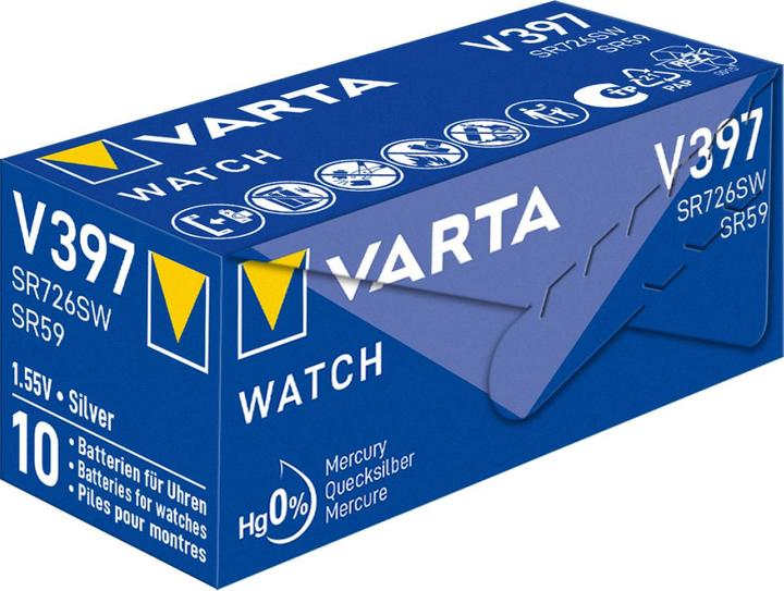 Actual product image Varta V 397 - battery SR59 - silver oxide - 30 (1 pcs., SR59, V397, 23 mAh)