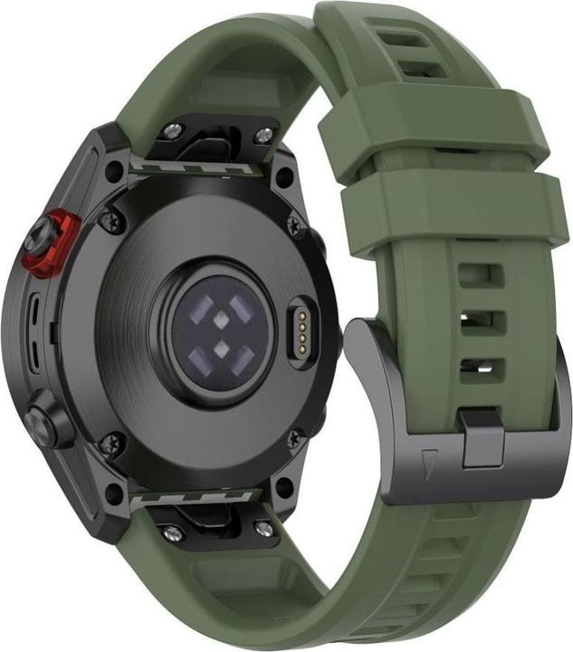 Immagine prodotto OEM Strap Silicone strap for GARMIN FENIX 3 / 3HR / 5X / 6X / 6X Pro / 7X / 7X Pro dark green (4) (Silicone)
