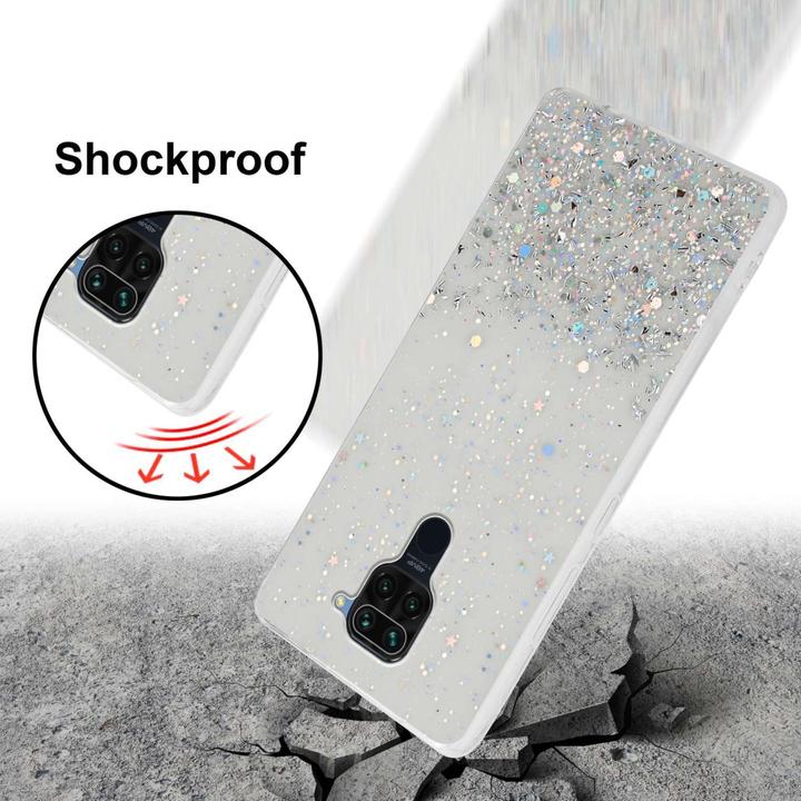 Immagine prodotto Cadorabo Custodia per Xiaomi RedMi NOTE 9 TPU funkelnder Glitter (Xiaomi Redmi Note 9)