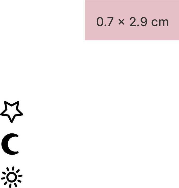 Immagine prodotto minink Tatuaggio temporaneo - stella, luna e sole
