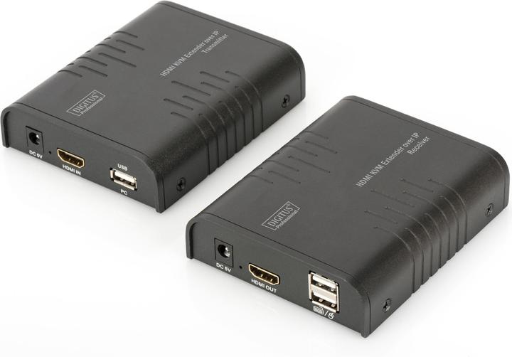 Actual product image Digitus HDMI KVM Extender 120 m via network cable Cat 5 5E