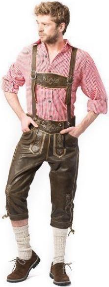 Actual product image PartyChimp Leather trousers retro long size L (L)