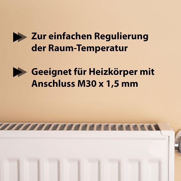 Actual product image Hermex Radiator thermostat Heating controller Room thermostat Temperature controller