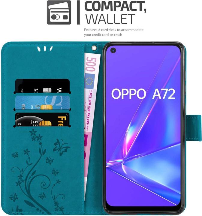 Immagine prodotto Cadorabo Custodia per Oppo A72 Flower Book (Oppo A72)
