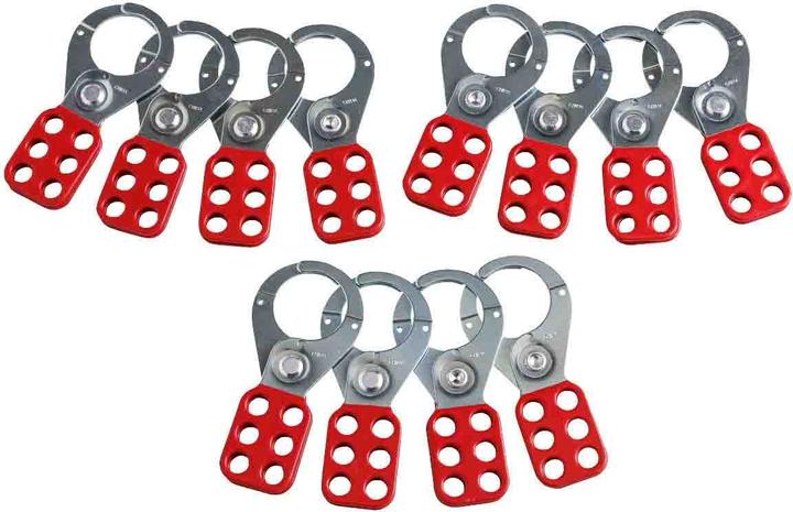 Produktbild Brady Lockout Verriegelungssysteme (Mehrfach-Schliessbügel), 38 mm, Rot (12 Stück/Packung) (805841)
