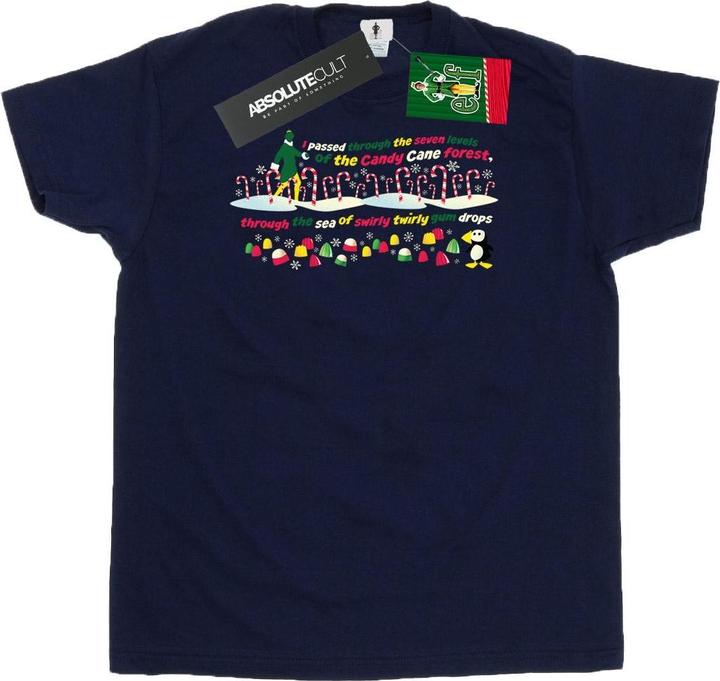 Elf Candy Cane Forest TShirt (L)