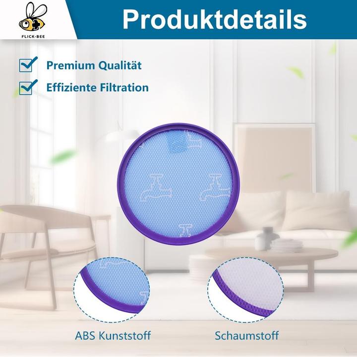 Image du produit Europart Motorschutzfilter wie dyson 917819-01 154mmØ für Staubsauger