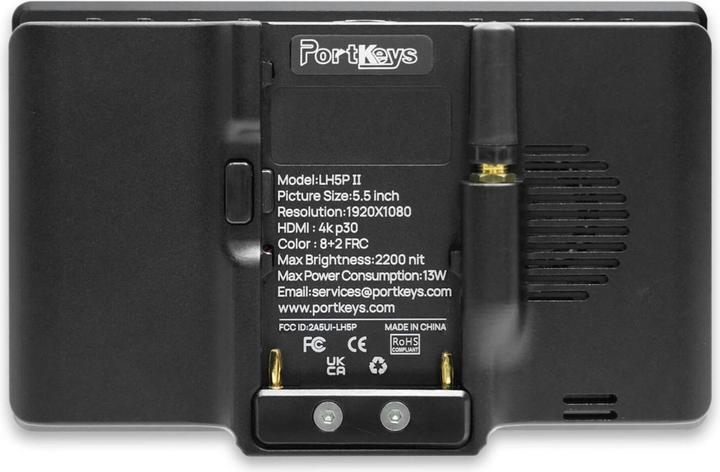 Immagine prodotto Portkeys Monitor touchscreen LH5P II da 5,5 pollici 4K HDMI (5.50", 4K)