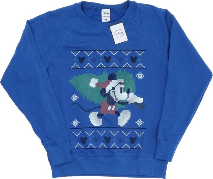 Disney Mickey Mouse Christmas Tree Sweatshirt (S)