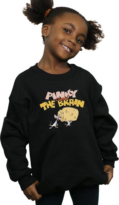 Immagine prodotto Universal Textiles Felpa da ragazza Pinky And The Brain Cheese Head (128)