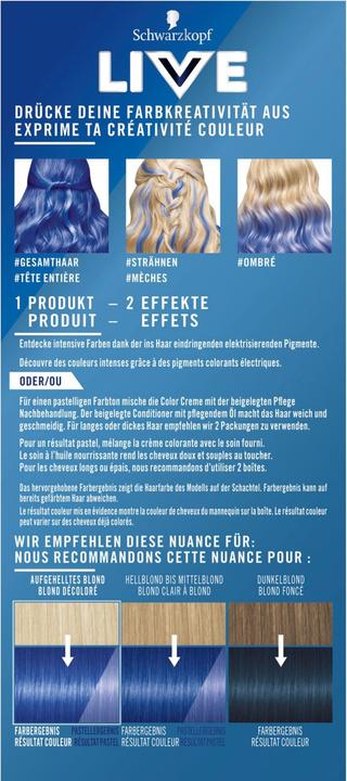 Image du produit Schwarzkopf Live Ultra Brights (95 Bleu électrique)
