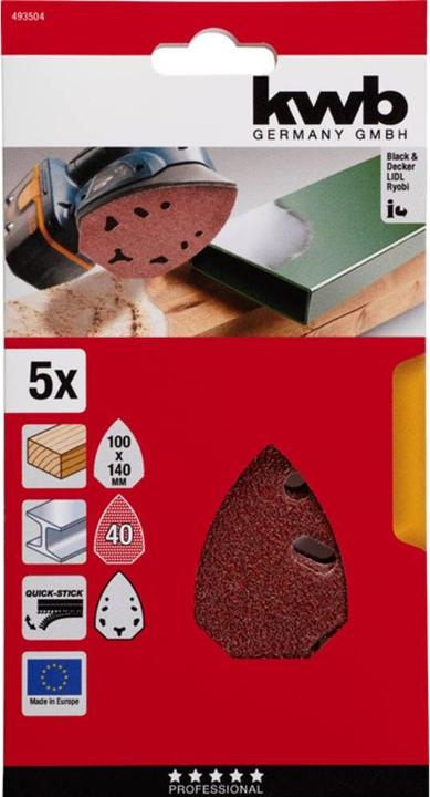Produktbild kwb Mouse Haftscheiben K40 / 5 Stück (40)