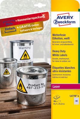 Produktbild Avery Wetterfeste Folien-Etiketten