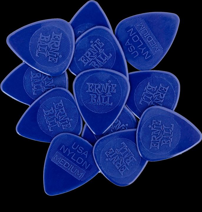 Ernie Ball Pics en nylon Moyen paquet de 12 (12 x, 0.72 mm)