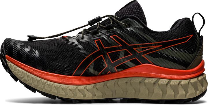 Actual product image ASICS Performance Trabuco Max Men Black/Cherry Tomato (47)