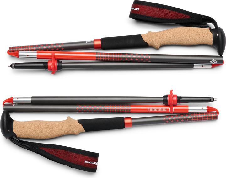 Image du produit Black Diamond Treckingst?cke Pursuit Carbon Z (anthrazit/orange, 1 Paar, 125 cm)